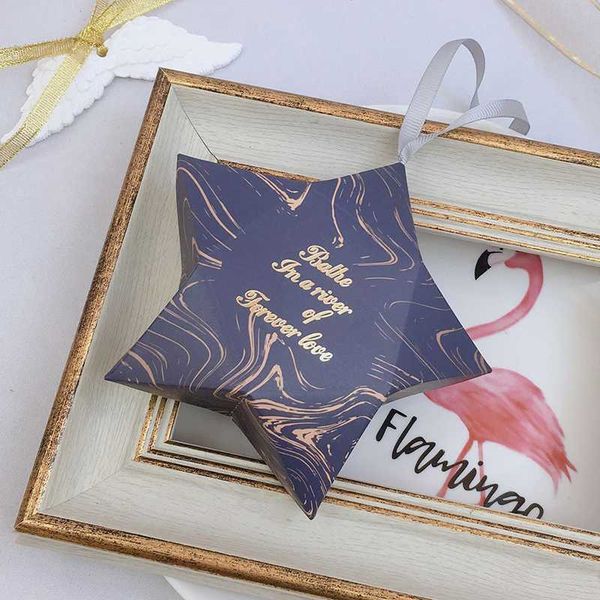 

new pentagram paper candy box favor box wedding party favour gift for party birthday supply wedding favors and gifts