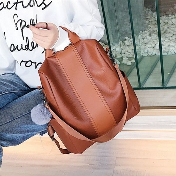 

2020 хан ши шан женский рюкзак противоугонный рюкзак колледж стиль сумка молния