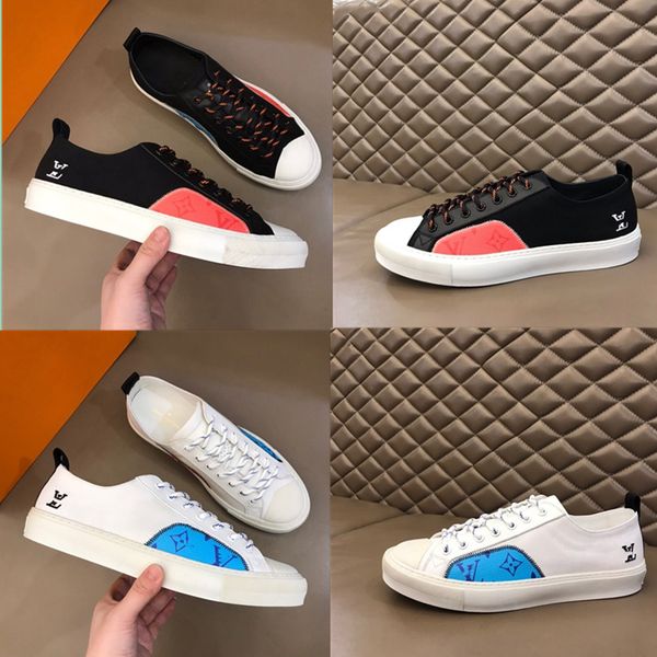 

black, white denim new famous low to help brands shoe embroidered casual shoes mens leather sneakers designer sports sho, Red;white