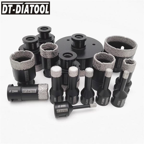 

dt-diatool 1pc dry vacuum brazed diamond drilling core bits ceramic tile hole saw granite marble drill bits with m14 thread