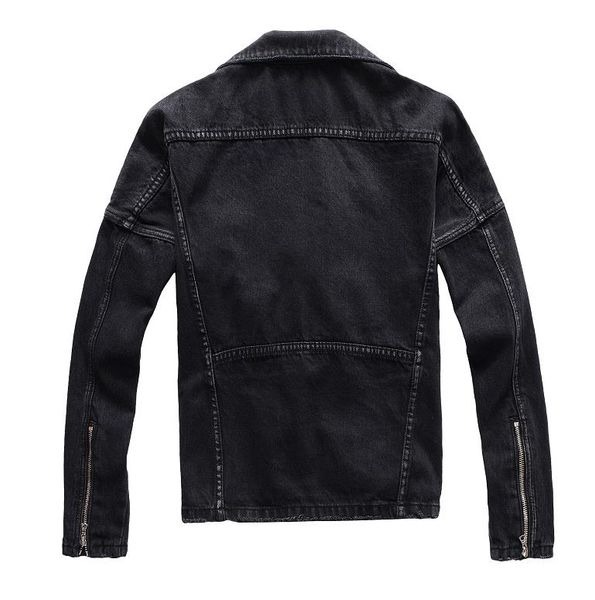 

tide brand coat luxury designer jacket amiri mens denim jacket fashion trend rock denim coat motorcycle cycling jacket slim fit, Black;brown