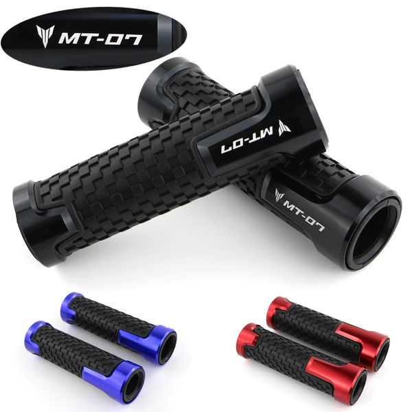 

cnc aluminum handle grip for motorcycle yamaha mt-07 mt07 mt 07 handlebar handle grips -slip rubber