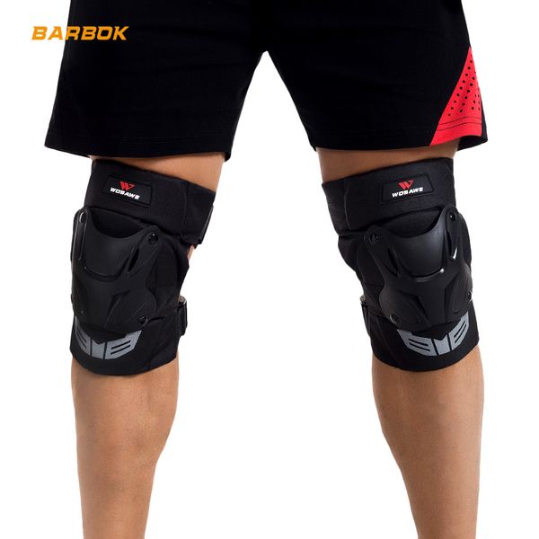 

wosawe adjustable leg motorcycle pads snowboard cycling knee protector bike body brace eva hard shell sports moto protection