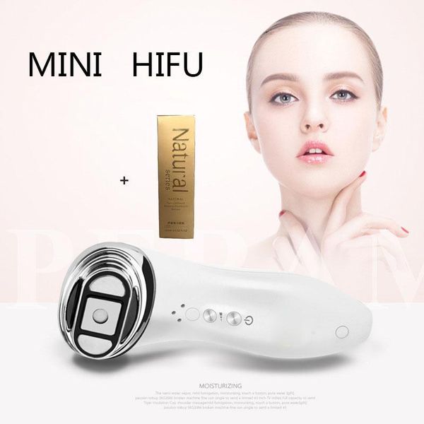 

mini hifu bipolar rf beauty device face neck skin lifting tightening remove eye wrinkle led radio frequency beauty machine, Black;white