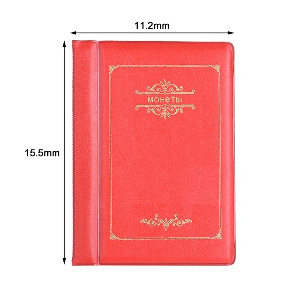 

сбор денег органайзер 120 карманы монеты коллекция альбом книга для коллекционера монет holder альбомы мини пенни монет сумка для хранения