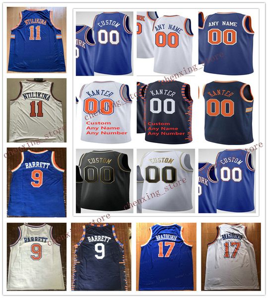 

printed men julius 30 randle frank 11 ntilikina bobby 1 portis rj 9 barrett dennis 5 smith jr. maurice 3 harkless jerseys 2020 new, Black