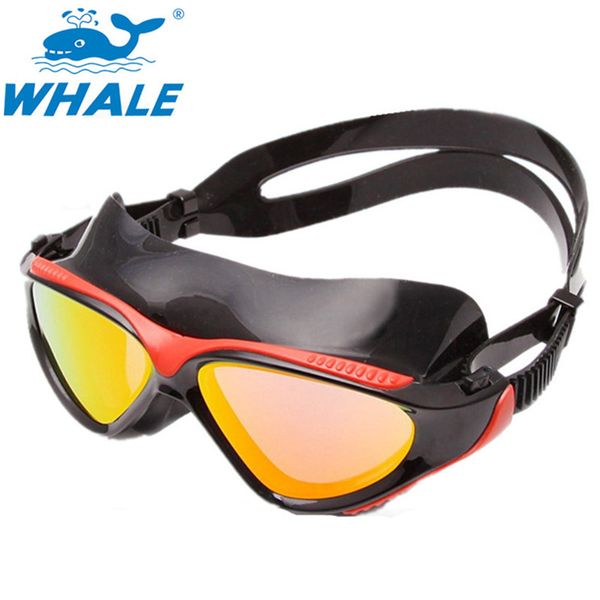 

professional brand large frame adjustable sports swimming goggles for men women waterproof swim anti fog water swimming glasses