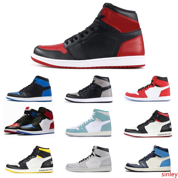 

men basketball shoes 1 1s obsidian fearless union unc women mens trainers sports sneakers 7-12 wholesale