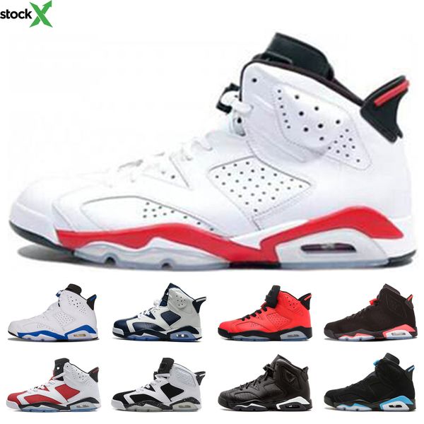 

2020 infrared men 6 basketball shoes white infared unc black cat sport blue oreo angry bull marron mens designer trainer sports sneakers