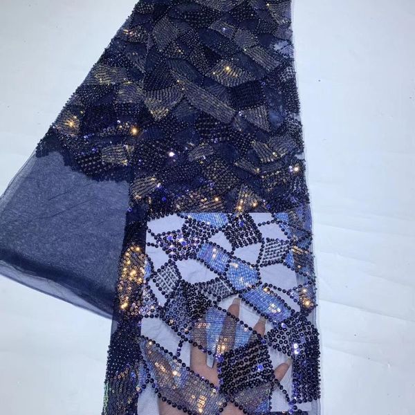 

sequined lace fabric african french lace fabric 2020 fabric, suitable for nigerian evening dress zx3578, Pink;blue