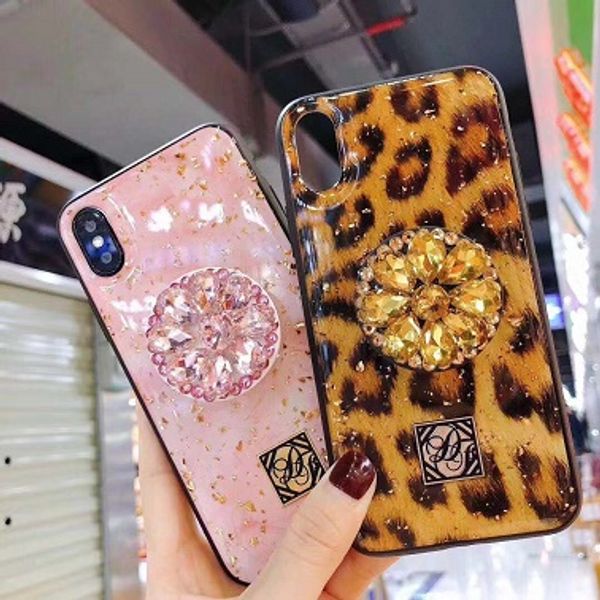

New luxury bling epoxy phone ca e with phone tand for iphone 6 6 7 8 plu 3d phone ca e dhl