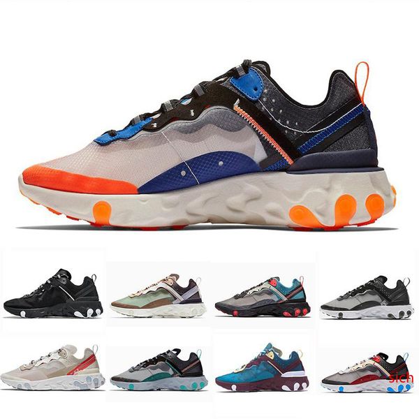 

2019 total orange epic react element 87 кроссовки для женщин мужчин темно серый синий chill trainer 87s sail green mist спортивные кроссовки