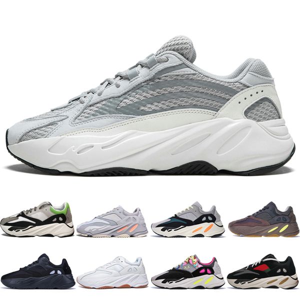 

With Box 2019 Kanye West 700 V2 Static 3M Mauve Inertia 700s Wave Runner Mens Running shoes for men Women sports sneakers designer trainers
