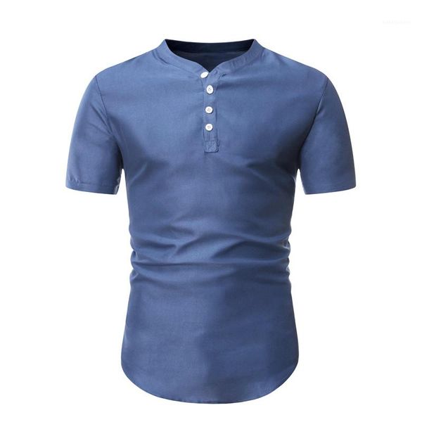 

men clothing men designer natural color shirts fashion slim single breasted shirts casual pullover short sleeve shirts, White;black