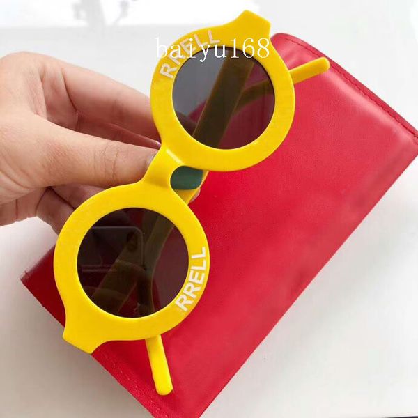 

желтый каркасные круглые очки редкие очки унисекс модные солнцезащитные очки shades отдыха очки все цвета новые в коробке, White;black