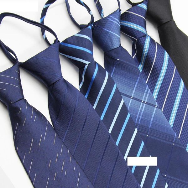 

8cm zipper tie strips business necktie zip polyester silk men's neck ties wedding groom team neckwear bows rra2149, Blue;purple