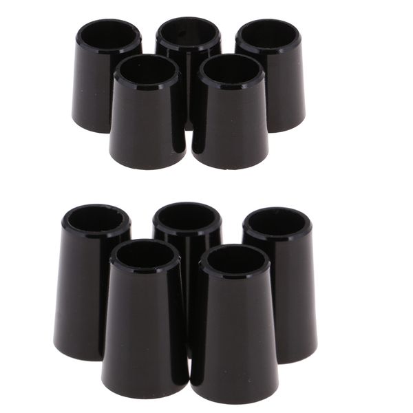 

10pcs black golf shaft sleeve ferrules cap adapter ring plastic black