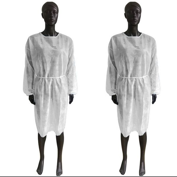 

Wholesale Disposable Non-woven Fabric Sms Knits Frenulum Protective Clothing Isolation Gown Suit Home Outdoor Protective Clothing Coverall
