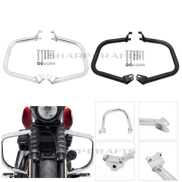 

durable 1 1/4" highway engine guard crash bars for street xg500 xg750 2015-2019 street rod xg750a 2017-2019