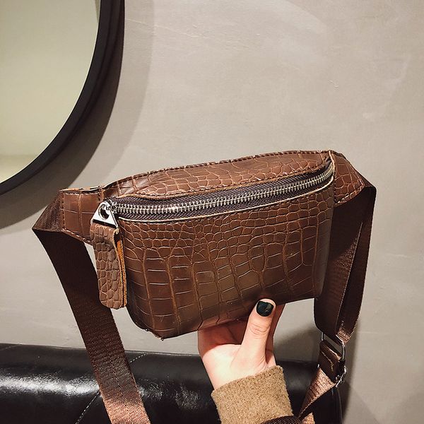 

alligator leather waist bag women luxury phone pouch fanny pack for women chest bag female waist pack ladies heuptas pochete