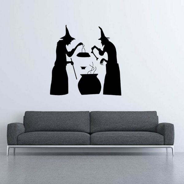 

halloween wall decal removable cat ghost pumpkin home party sticker decoration