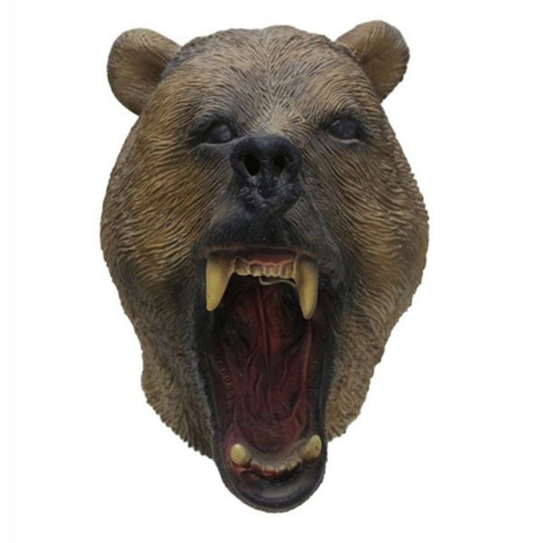 

selling realistic grizzly halloween latex bear head mask pet supplies home garden