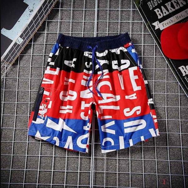 

men's shorts 2020 new summer men fashion print thin short pants casual mens loose knee length beach shorts 6 styles size -3xl ph-da204, White;black