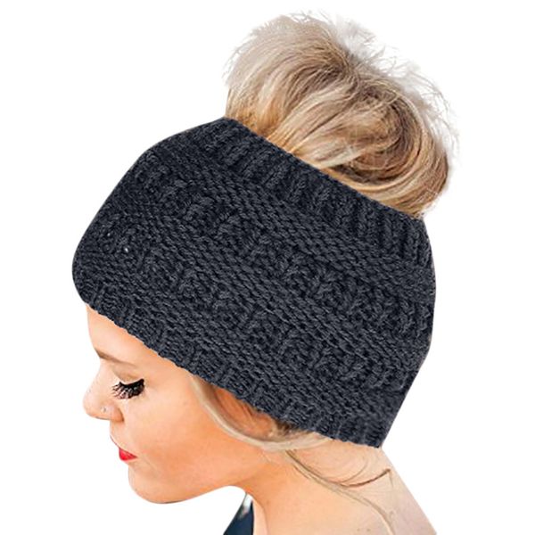 

2018 new fashion women knitted headbands winter warm head wrap wide hair accessories hat se25 40