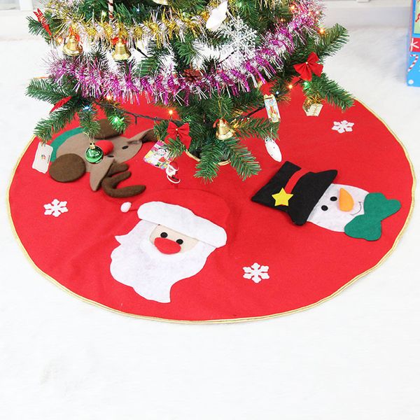 

1pcs 106cm santa claus tree skirt christmas tree collocation decoration christmas supplies decoration for home