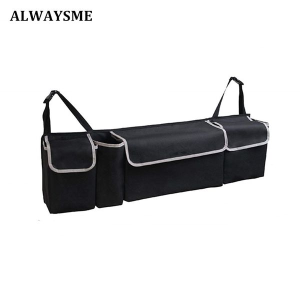 

alwaysme universal car trunk organizer bag auto hanging seat back cargo storage organizer for suv van minivan hatchback truck