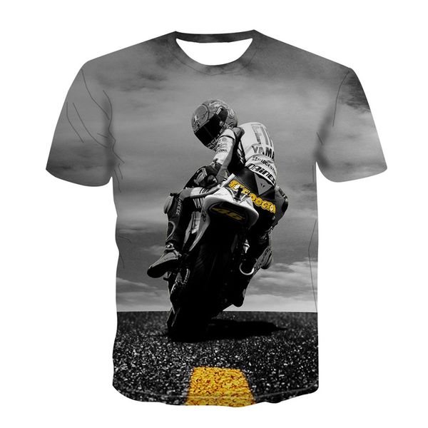 

explosion motorcycle back print t-shirt from men and women 3d short-sleeved t-shirt motorcycle jersey t shirt motocross