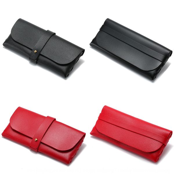

case sun case wallet type leather black soft bag sun glasses box sunglasses box