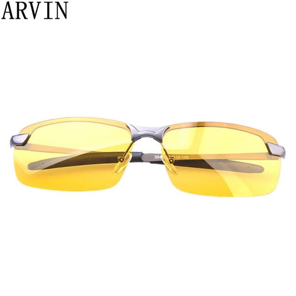 

2018 new arrival men's glasses car drivers night vision goggles anti-glare polarizer sun glasses polarized driving sunglasses, White;black
