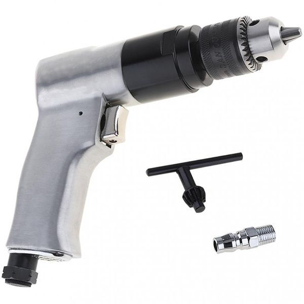 

3/8 inch 1800 rpm high-speed cordless pistol type pneumatic drill reversible air drill tools for hole drilling