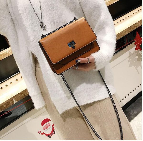 

fashion pu leather women's handbag women's small bag casual shoulder vintage messenger bag