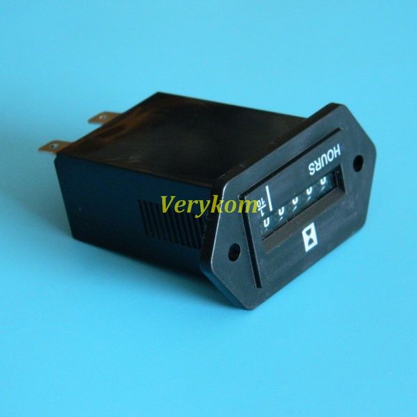 

20pcs/lot 6 digits time meter quartz counter generator excavator mower bulldozer industrial mechanical timer 12v 24v 110v 220v