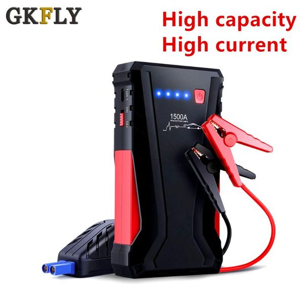 

gkfly1500a car jump starter 12v portable power bank battery charger emergency starting cables device hight capacity