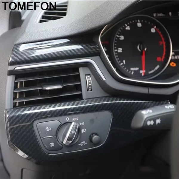 

tomefon for a4l a4 b9 2017-2019 lhd front middle center console control dashboard panel cover trim interior accessories abs