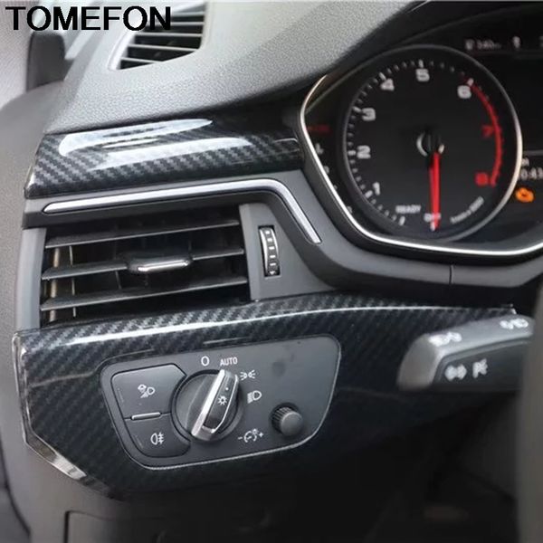 Tomefon For A4l A4 B9 2017 2019 Lhd Front Middle Center Console Control Dashboard Panel Cover Trim Interior Accessories Abs Cool Interior Accessories