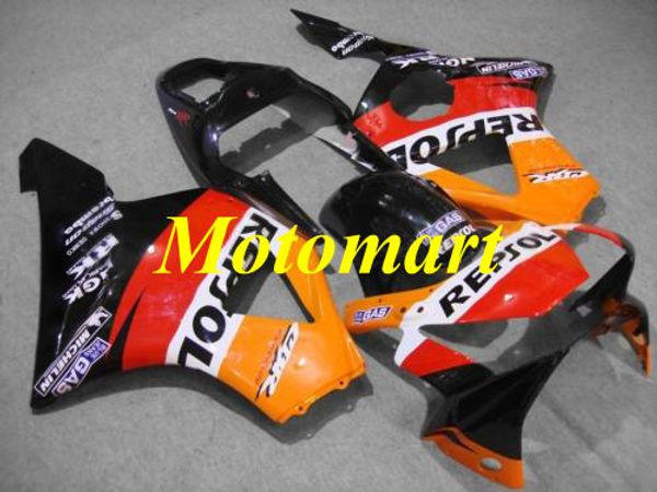 HONDA CBR900RR 954 02 03 için enjeksiyon kalıp Fairing kiti CBR 900RR 2002 2003 ABS Kırmızı turuncu siyah Marangozluk seti + hediyeler HE02