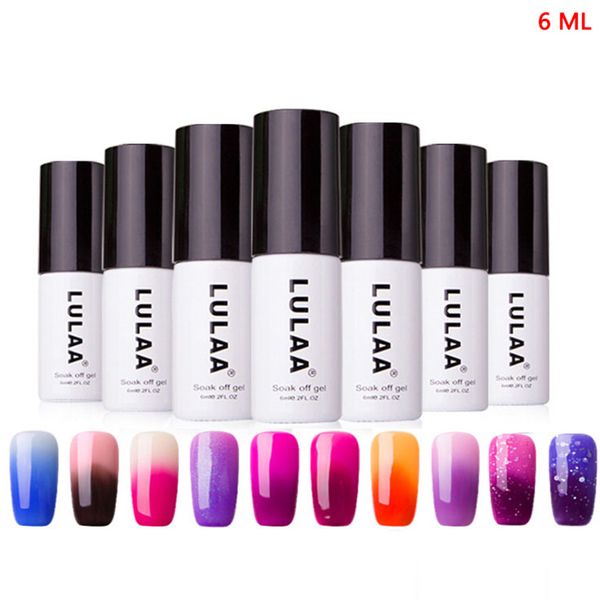

6ml nail polish 10 colors glitter nail polish temperature color changing gradient mirror varnish for nails art