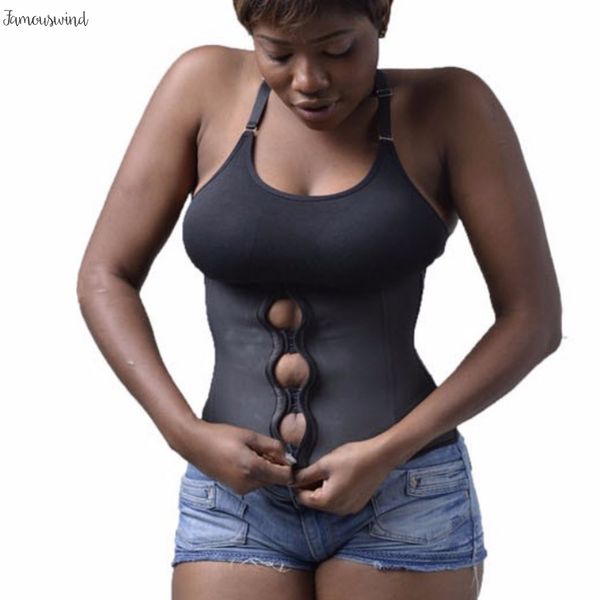 

latex waist zipper shaper trainer body hook bustiers waist plaid cincher slimming shapewear underbust clip black plus size women, Black;white