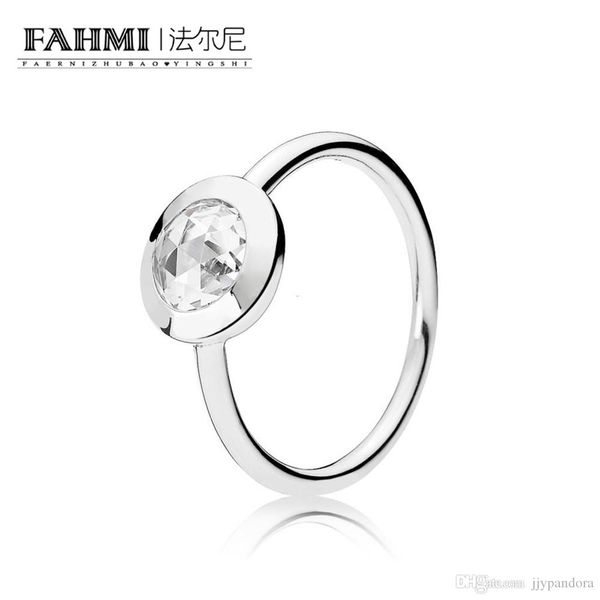 

fahmi 100% 925 sterling silver 1:1 original authentic charm 191029cz temperament fashion glamour retro ring wedding women jewelry, Slivery;golden