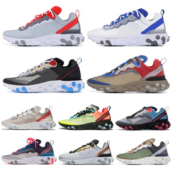 

новый реагировать element 87 55 мужчины женщины кроссовки антрацит light bone тройной черный белый красный orbit мода мужские тренажёры спор