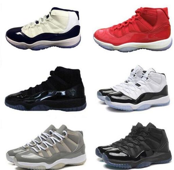 

11 prom night cap and gown basketball shoes space jam gamma legend blue cool grey low concord infrared bred mens trainers sneakers