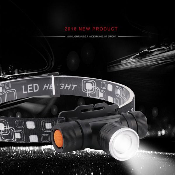 

headlamps 1200 lumens led headlamp xml-t6 zoom headlight waterproof head flash lamp camp hike fishing light+18650+usb charger