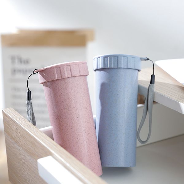 

350ml wheat straw water bottle eco friendly portable travel mug for office school