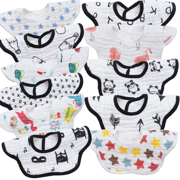 

baby bibs newborn toddler babador feeding smock saliva towel 8 layer cotton infant burp cloth feeding accessories