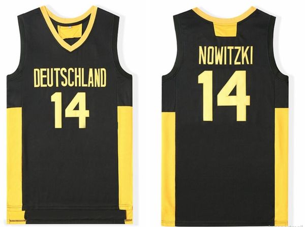 

deutschland 14 dirk nowitzki black basketball jersey mens basketball jersey 13 34 greece white vintage stitched shirt classic hot, Black;red