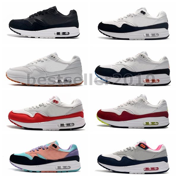 

2020 classics 1 og anniversary running shoes 1s white gum have a nice day 87 87s midnight navy black white women mens sneakers